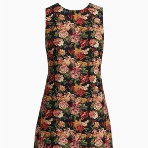 Alice + Olivia Black Floral Coley Mini Dress